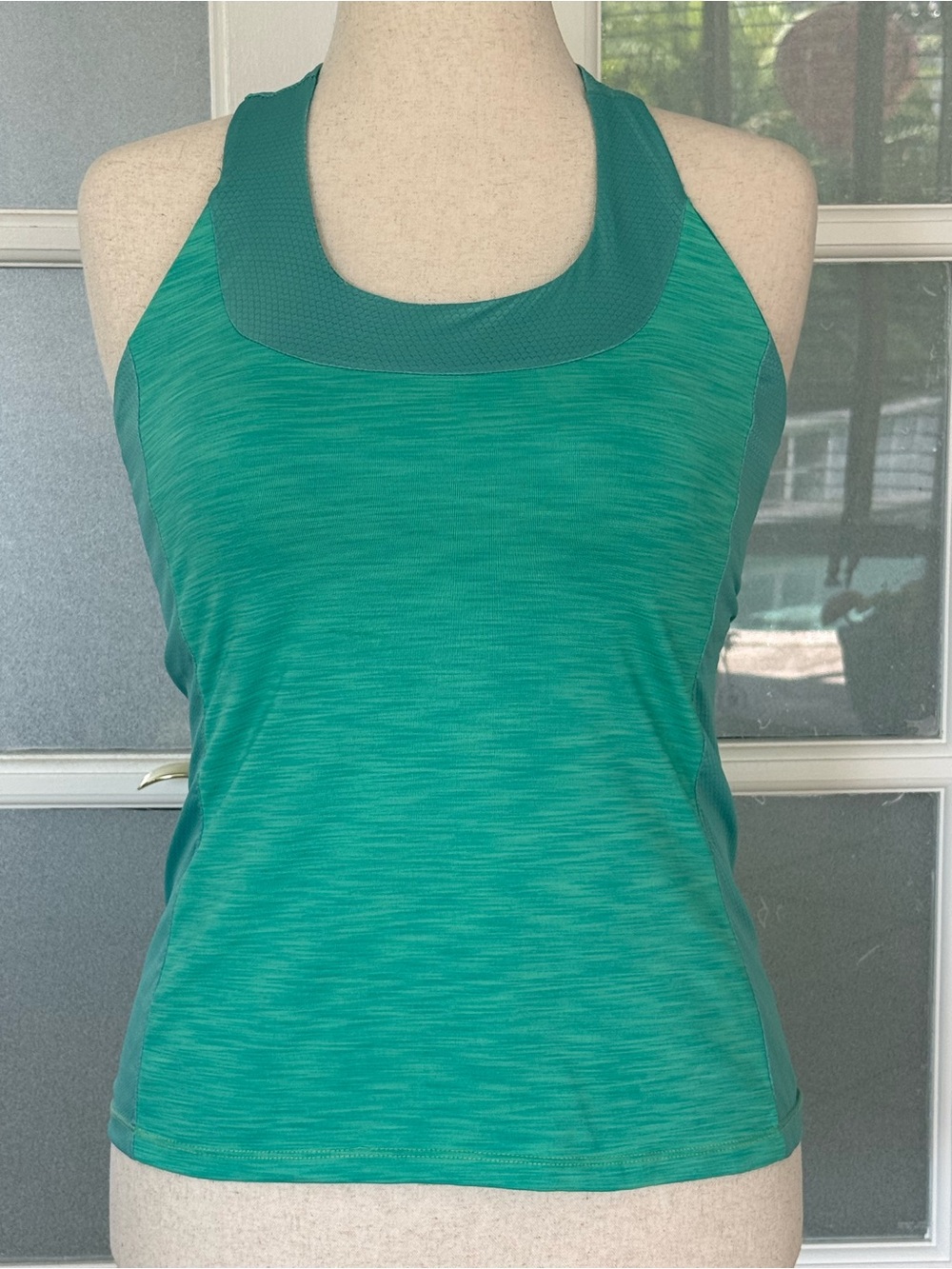 Moxie Cycling Co Green Racerback Tank Top Cycling Jersey Pockets Large